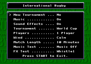 International Rugby screenshot 5 for Sega Mega Drive